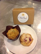 Blueberry Muffin and Cherry Almond Scone