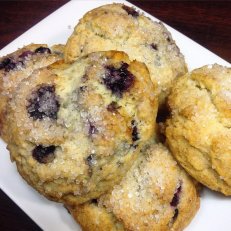 Blueberry Scones & Cherry Vanilla Muffins today! ‪