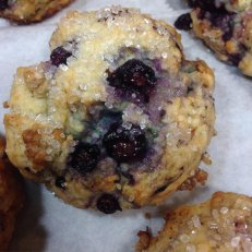 Blueberry Almond Scones & Cherry Chocolate Chip Muffins